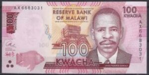 100 Kwacha 2016  P 65-b  UNC