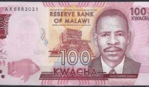 100 Kwacha 2016  P 65-b  UNC