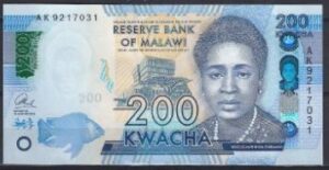 200 Kwacha 2016  P 60-c  UNC