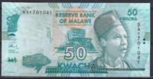 50 Kwacha 2016.  P 64-c  UNC