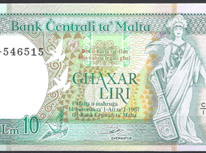 10 lire  P43-a  1989  UNC