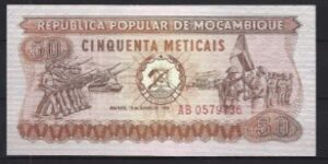 50 Meticais 16-6-1980  P 125  UNC