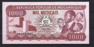 1000 Meticais 16-6-1983 P 132-a UNC