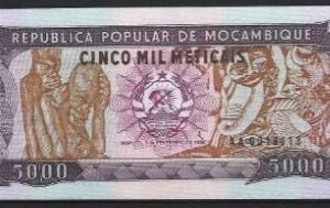 5.000 Meticais 3-2-1988  P 133-a  UNC