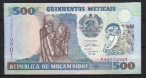 500 Meticais 16-6-1991  P 134  UNC