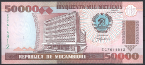 50.000 Meticais 16-6-1993  P 138  UNC