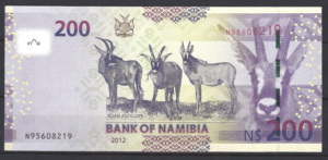 200 Namibia Dollars 2012  P 15-a  UNC