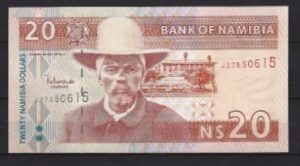 20 Namibia Dollars 2002  P 6-a  UNC