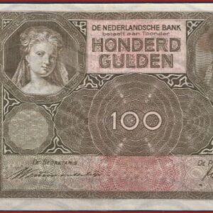 100 gulden 1939 117-3 aUNC
