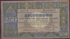 2 1/2 Gulden 1918 12-1a PR/XF-