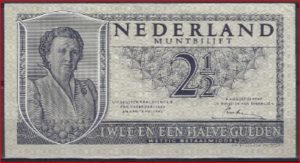 2 1/2 gulden 1949 16-1b PR/XF