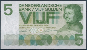 5 gulden 1966 23-1a UNC