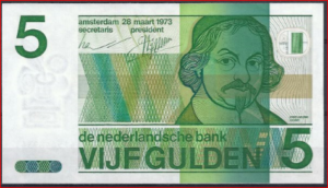 5 gulden 1973 24-1 UNC