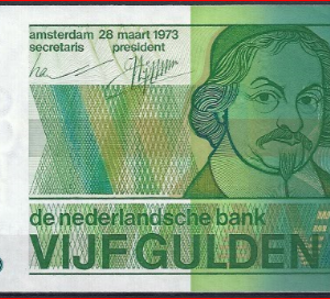 5 gulden 1973  24-1  UNC