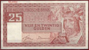 25 gulden 1949 82-1 aUNC
