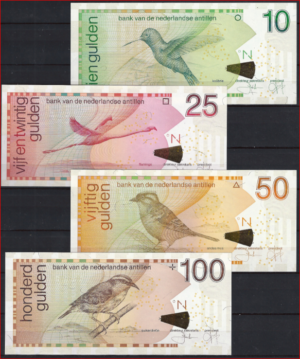 10 t/m 100 gulden  P28-c t/m 31-c  2003 UNC  serie