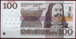 100 gulden P122-1 1970 UNC