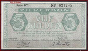 5 gulden 1944 22-1c UNC