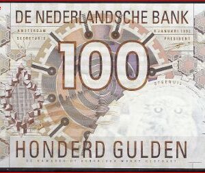 100 gulden  P124-2a  1992  UNC