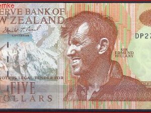 5 dollar  P177-a  1992  UNC