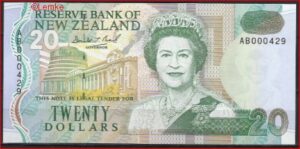 20 dollar  P179  1992  UNC