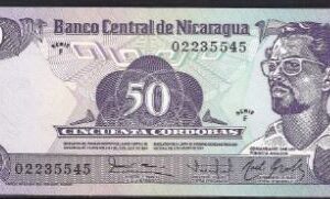 50 cordoba 1985  P 140  UNC