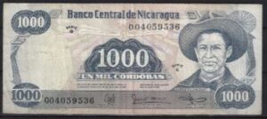 1.000 Cordobas 1987  P 150  FR