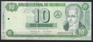 10 cordobas 2002  P 191  UNC