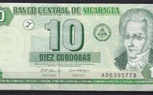 10 cordobas 2002 P 191 UNC