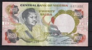 20 Naira 1977-84 P 18-d ZFR