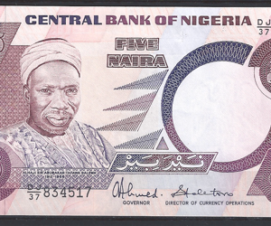 5 Naira 1984-2001  P 24-c2  UNC