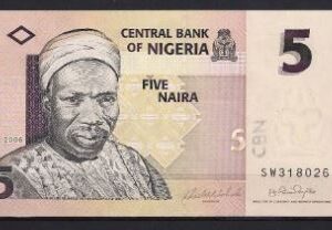 5 Naira 2006  P 32-a  UNC
