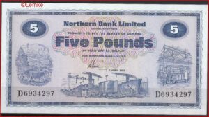 5 pound  P188-D  1982  UNC