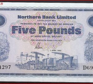 5 pound  P188-D  1982  UNC