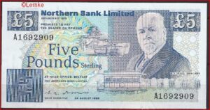 5 pound  P193-a  1988  UNC