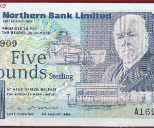 5 pound  P193-a  1988  UNC