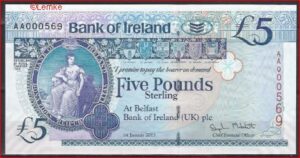 5 pound  P86-a  2013  UNC