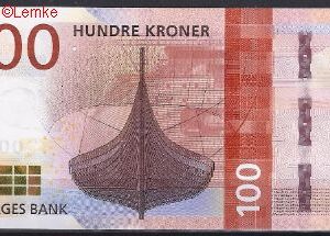 100 kroner  P54  2016  UNC