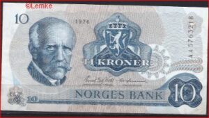 10 kroner  P36-b  1976  ZFr