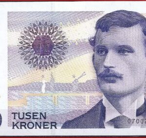 1000 kroner  P52-a  2001  UNC