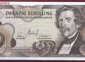 20 Schilling P142-a 1967 aUNC