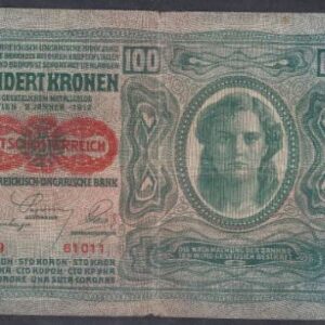 100 Kronen   P55-a  1912  Fr