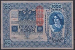 1000 kronen  P59  1919  ZFr+