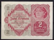 2 Krone  P74  1922  UNC
