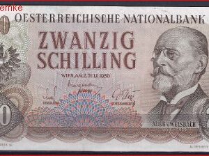 20 schilling P136-a 1956 aUNC