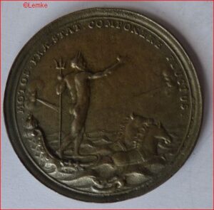 Penning n.a.v. Aansprekersoproer Amsterdam 1696 Zilver Rare