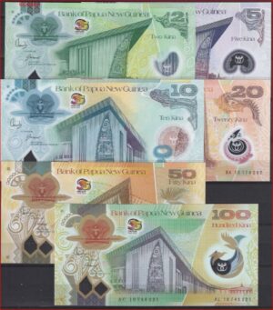 2 / 100 Kina  P38 t/m 43  2010  UNC