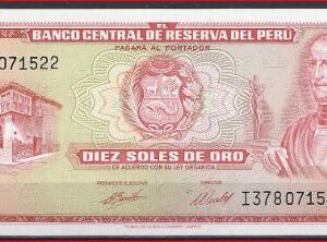 10 Soles de Oro mei 1974  P 100-c2  UNC