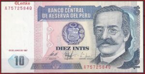 10 Intis Juni 1987 P 129 aUNC