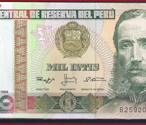 1.000 Intis 1988 P 136-b2 UNC